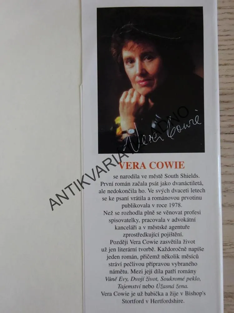 STÍNY LÁSKY, VERA COWIE, **an