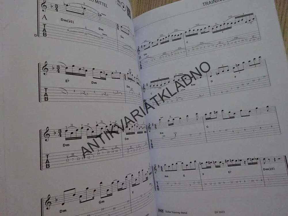GUITAR TRAINING, METAL, KYTARA, AKORDY, NĚMECKY, **an