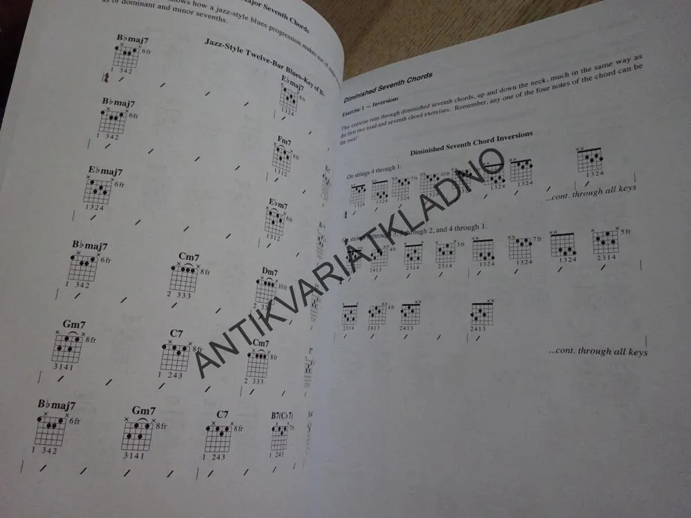 GUITAR CHORDS, BLUES, R&B, JAZZ, ROCK, KYTARA, AKORDY, ANGLICKY