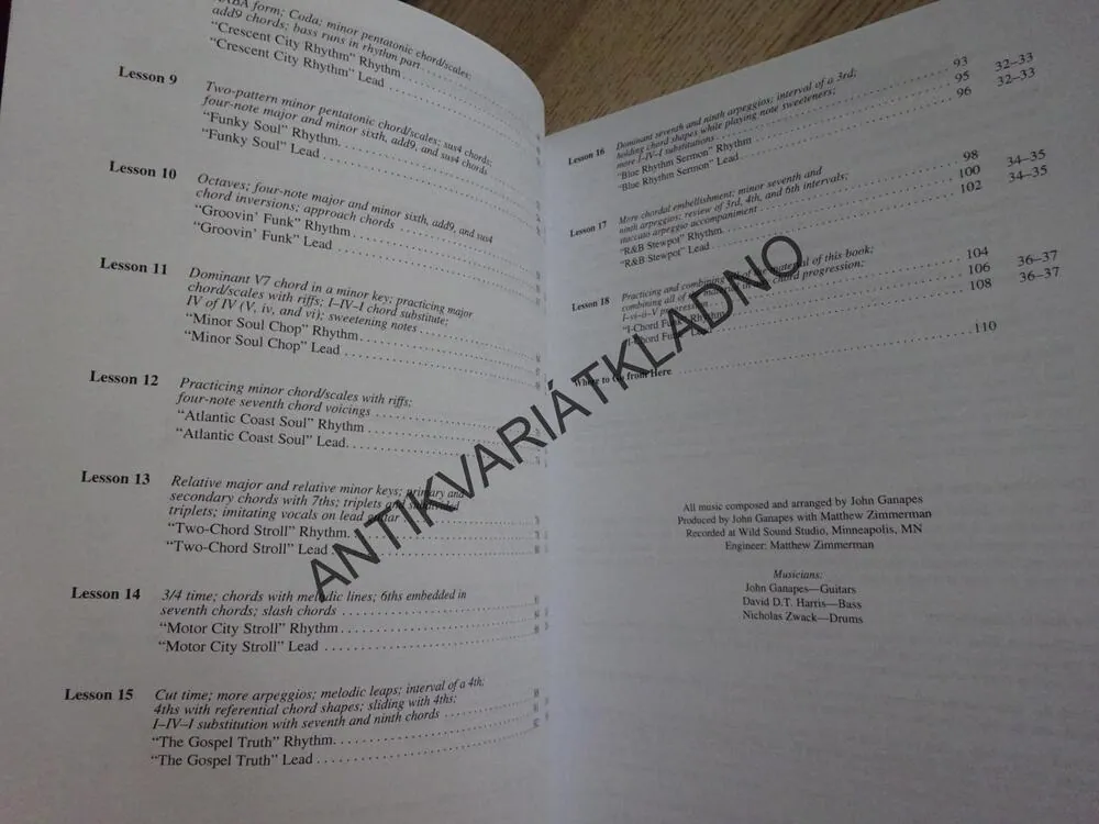 RHYTM AND BLUES YOU CAN USE, R&B, SOUL, FUNK, KYTARA, AKORDY, ANGLICKY