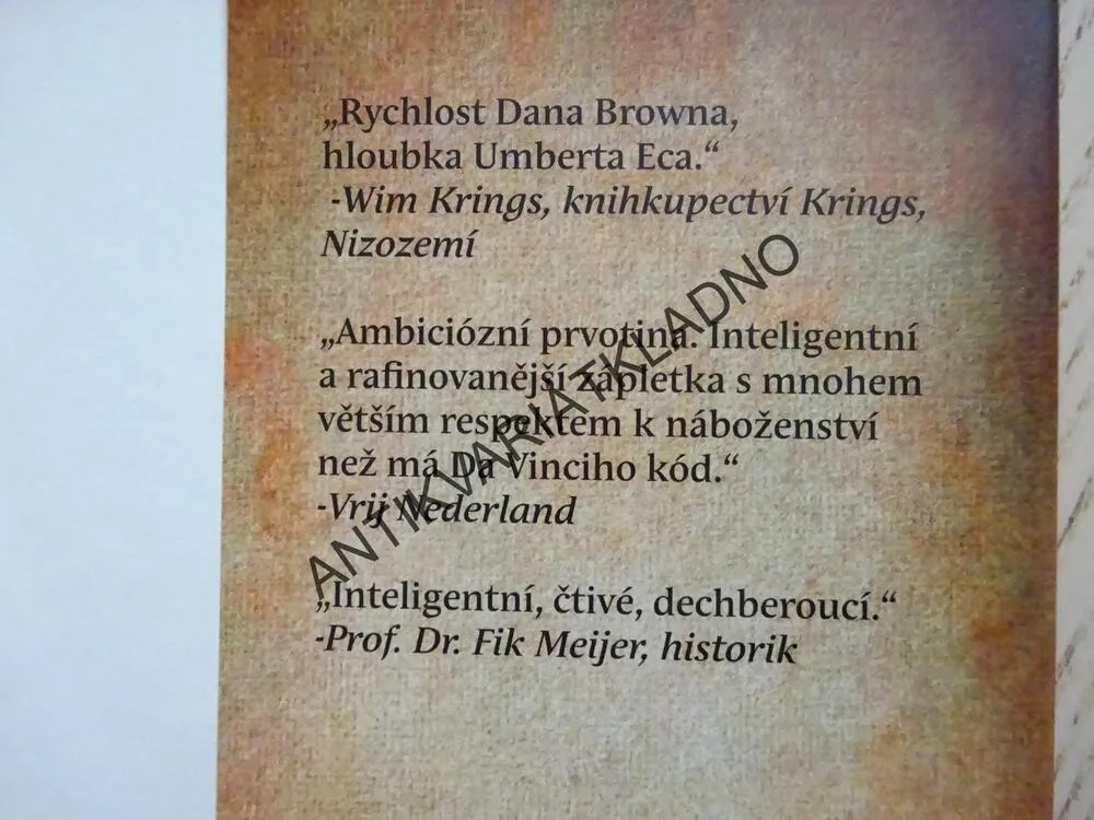 PETROVA ZPOVĚĎ, JEROEN WINDMEIJER, **an