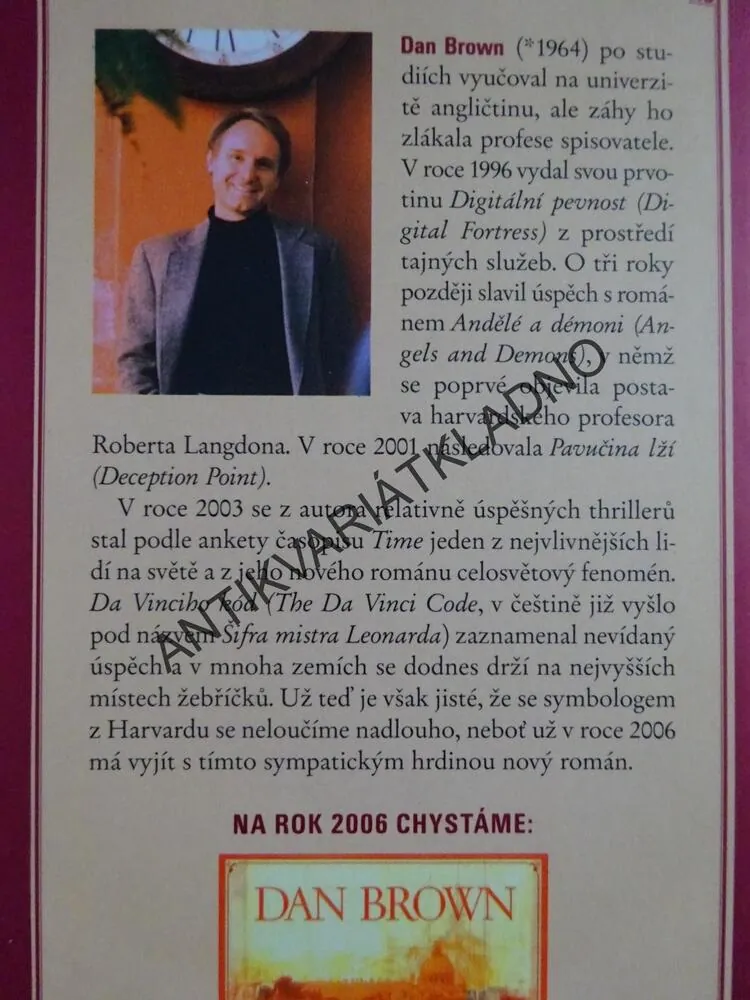 DA VINCIHO KÓD, DAN BROWN, **an