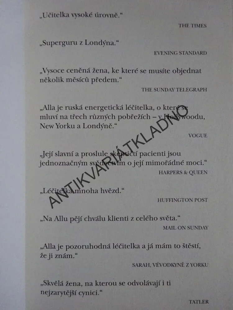 PEČUJTE O SVOU ENERGII, ALLA SVIRINSKAJA, **an