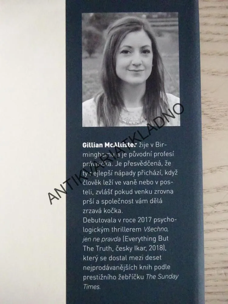 AŤ ŘEKNEŠ COKOLI, GILLIAN MCALLISTER, **an