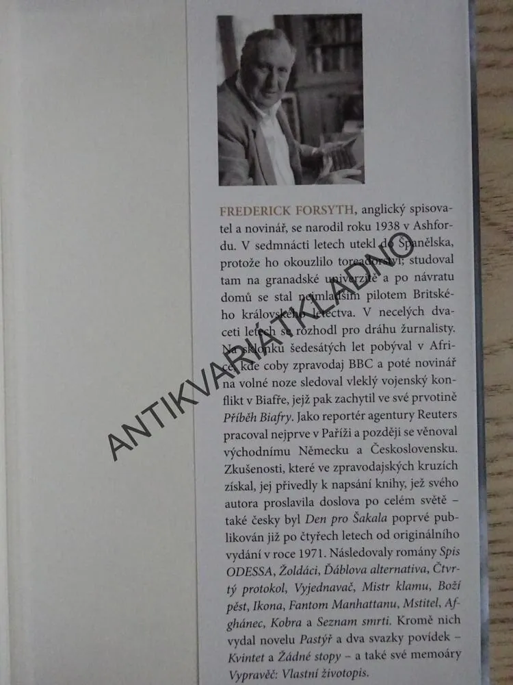 LIŠKA, FREDERICK FORSYTH, **an
