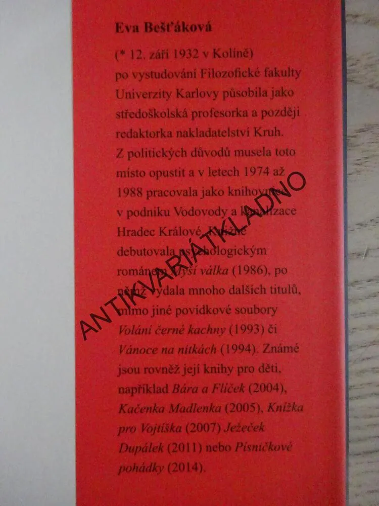 BAVORSKÝ PŘÍPAD, EVA BEŠŤÁKOVÁ, **an