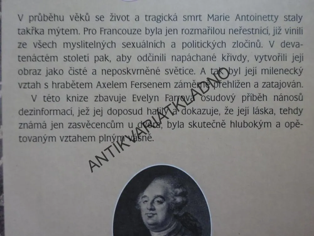 MARIE ANTOINETTA A HRABĚ AXEL FERSEN, EVELYN FARROVÁ, **an