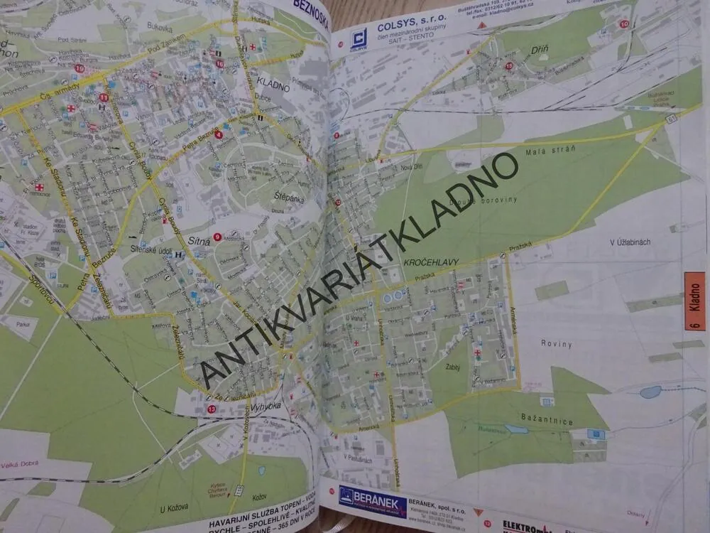ATLAS MĚST, STŘEDOČESKÝ KRAJ A PRAHA 2001, **an