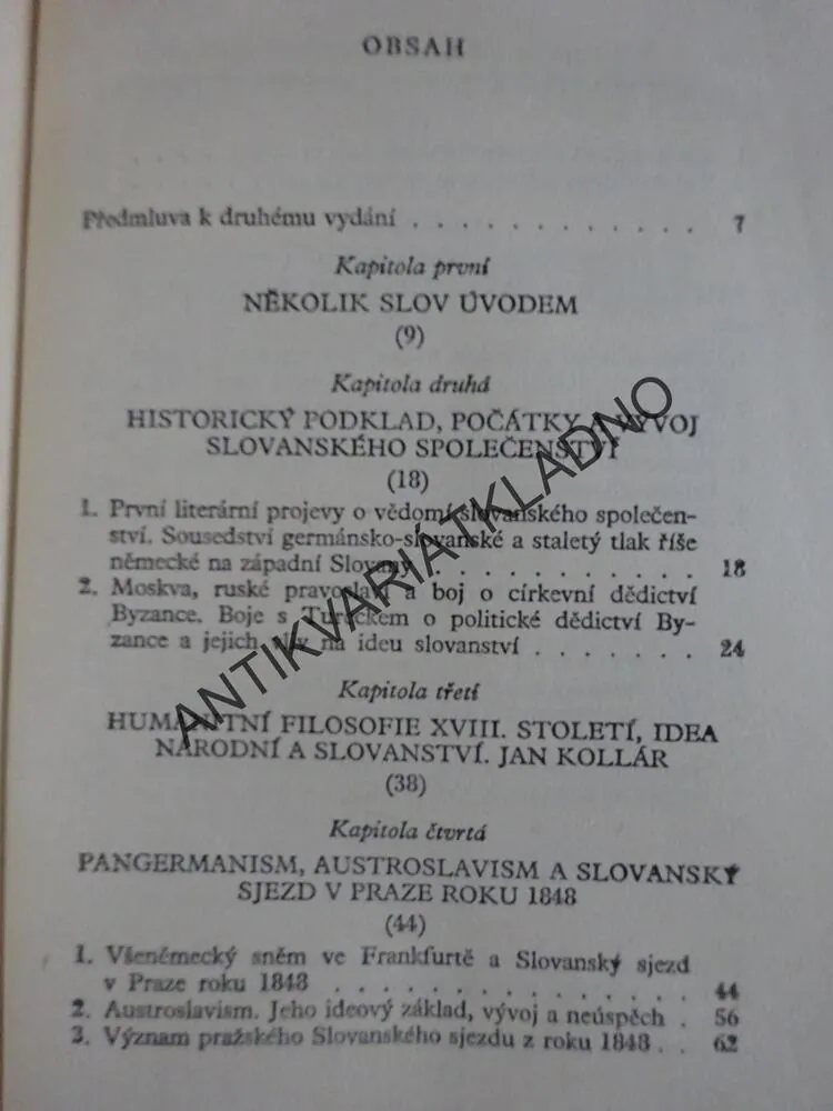 ÚVAHY O SLOVANSTVÍ, EDVARD BENEŠ, **an 