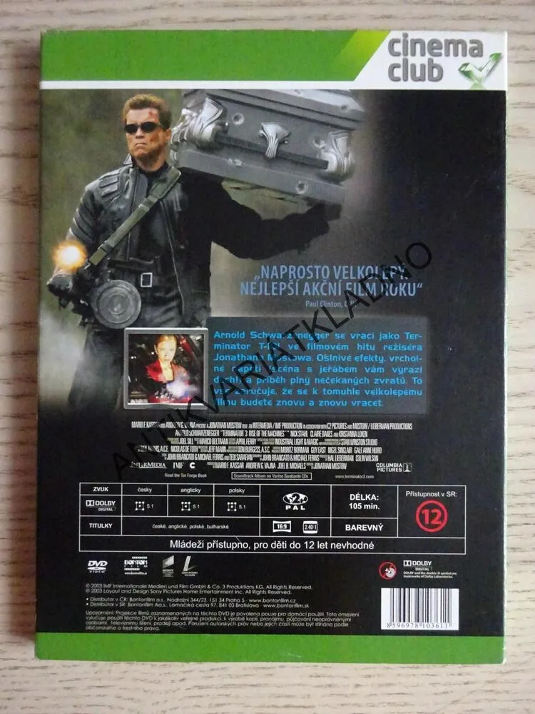 TERMINATOR 3 - VZPOURA STROJŮ, DVD FILM