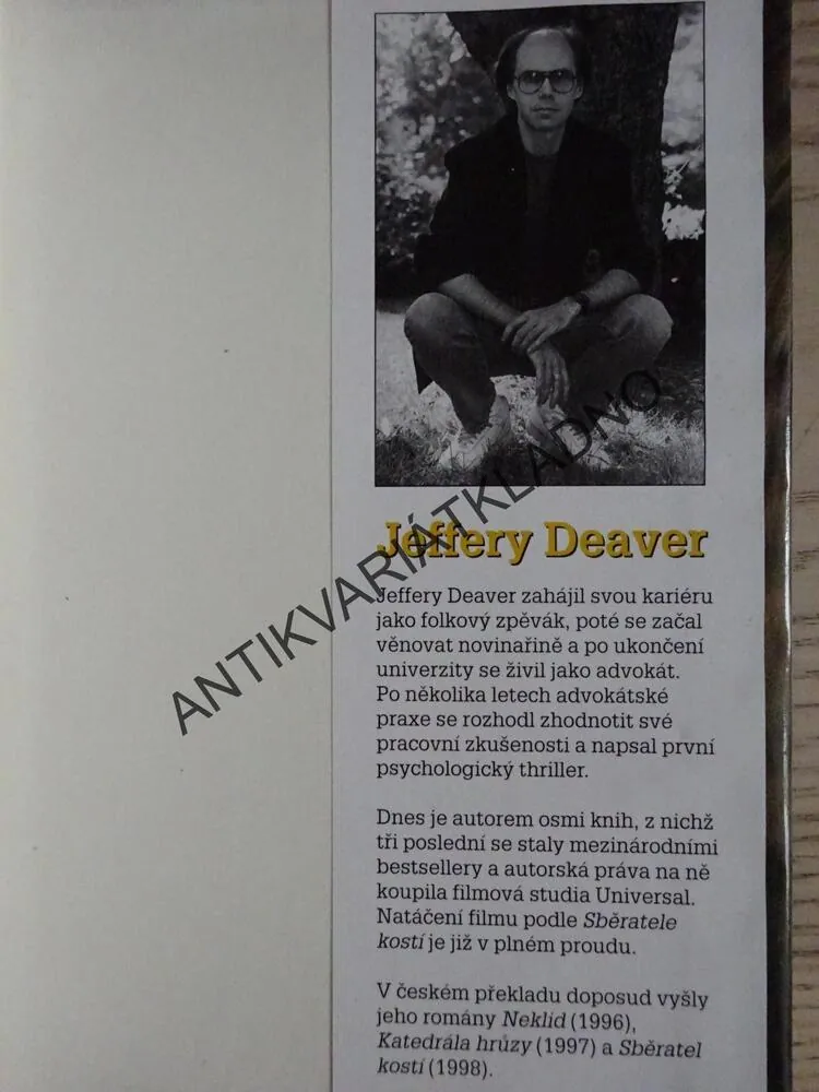 TANEČNÍK, JEFFERY DEAVER, **an