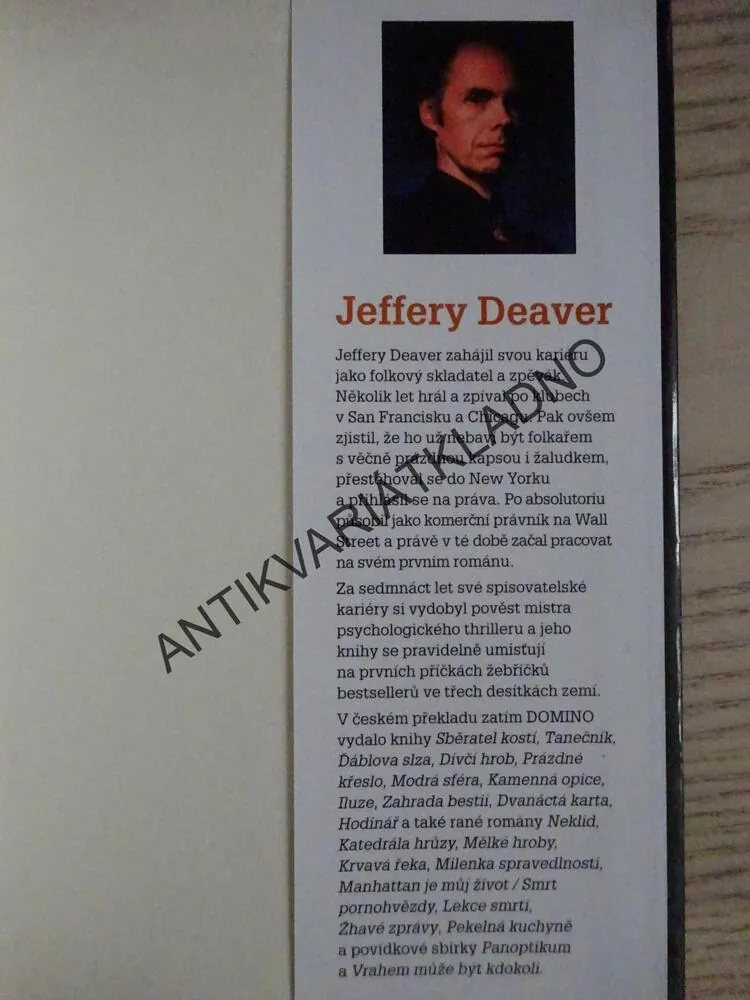 ĎÁBLOVA SLZA, JEFFERY DEAVER, **an