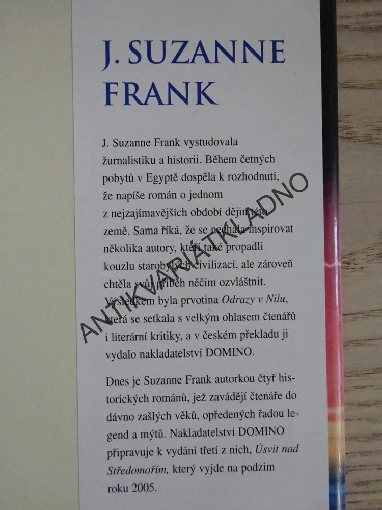 STÍNY NAD ATLANTIDOU, J. SUZANNE FRANK, **an