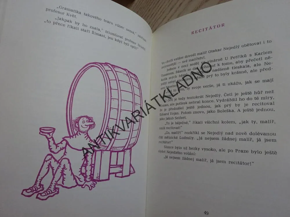 PŘÍPITEK S DIONÝSEM, JINDŘICH HAUFT, NEPRAKTA, **an