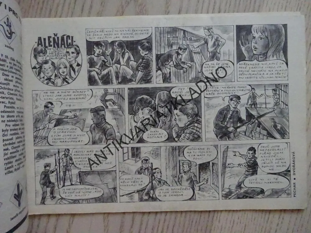 OHNÍČEK 12/1975, KOMIKS, NEPRAKTA, SEKORA, BURIAN