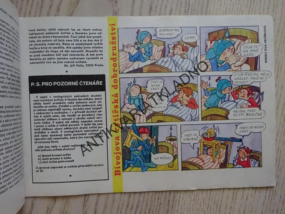 OHNÍČEK 18/1975, KOMIKS, NEPRAKTA, SEKORA, BURIAN