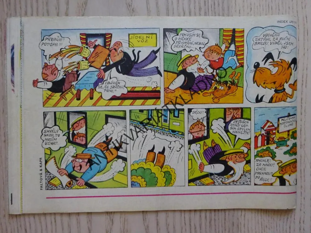 OHNÍČEK 19/1975, KOMIKS, NEPRAKTA, SEKORA, BURIAN