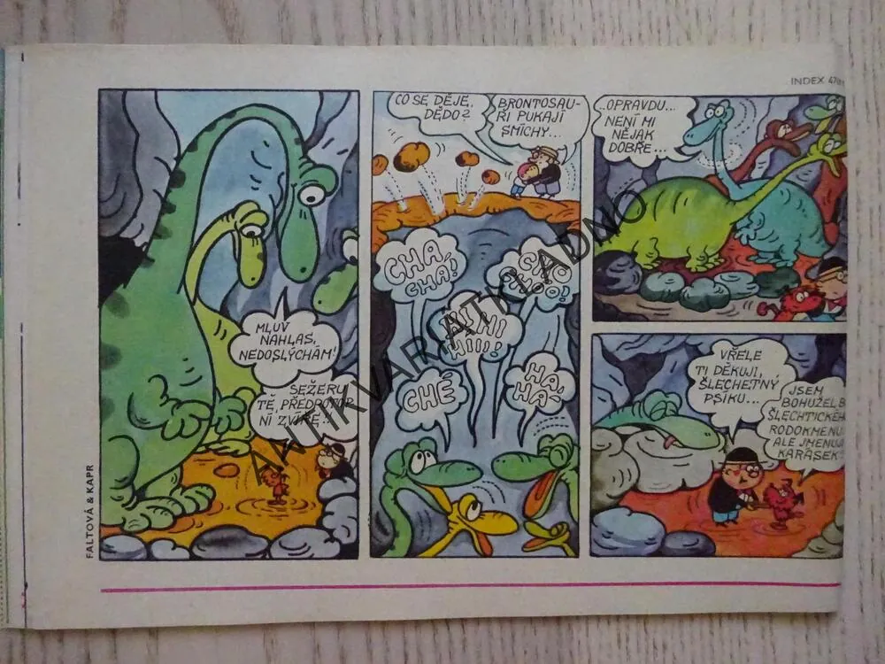 OHNÍČEK 9/1976, KOMIKS, NEPRAKTA, SEKORA, BURIAN