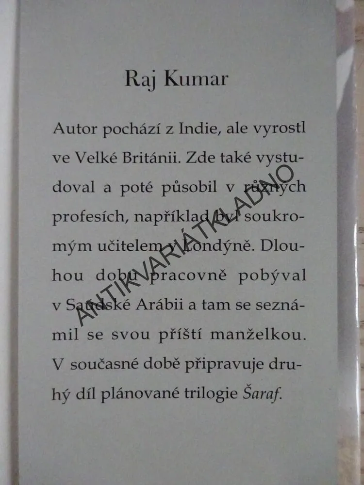 ŠARAF, RAJ KUMAR, **an