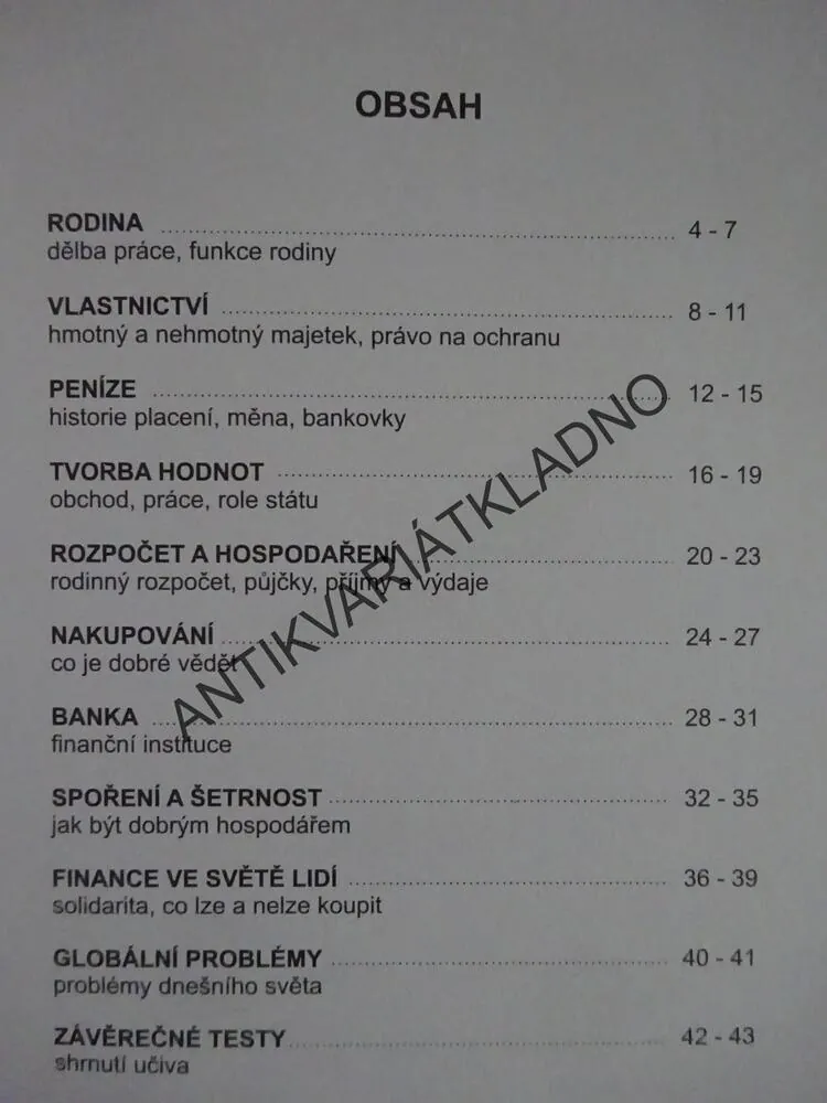 FINANČNÍ GRAMOTNOST, UČEBNICE A PRACOVNÍ SEŠIT PRO 3. - 5. TŘÍDU ZŠ