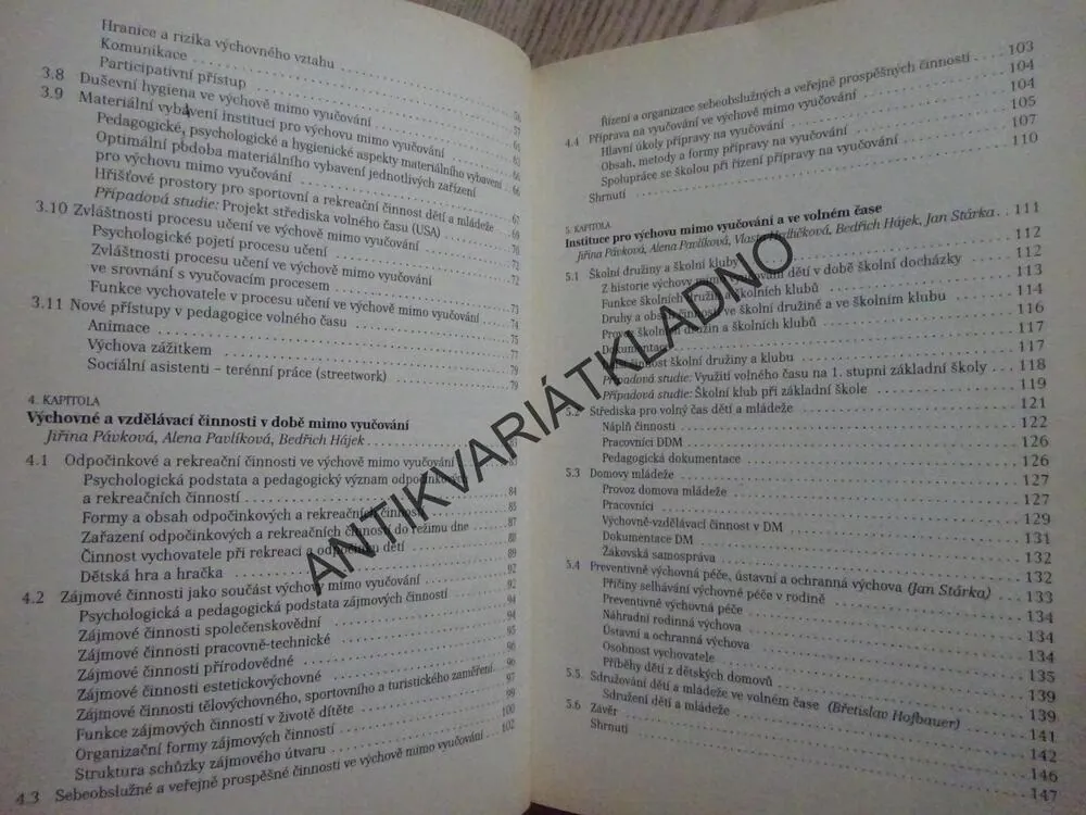 PEDAGOGIKA VOLNÉHO ČASU, PÁVKOVÁ, HÁJEK A DALŠÍ, **an