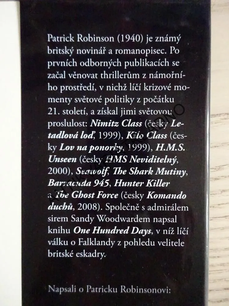 ŠAMŠÍR SL-2, PATRICK ROBINSON, **an