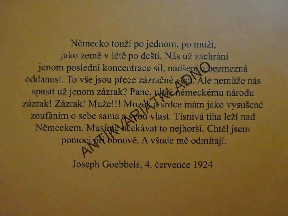 DENÍKY 1924-1929, JOSEPH GOEBBELS, **an