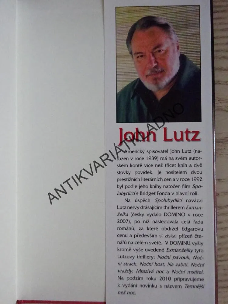 POTŘEBA ZABÍJET, JOHN LUTZ, **an