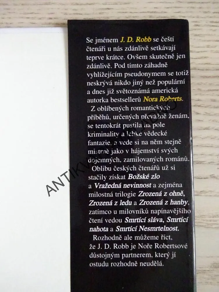 SMRTÍCÍ EXTÁZE, NORA ROBERTS JAKO J. D. ROBB A DALŠÍ, **an