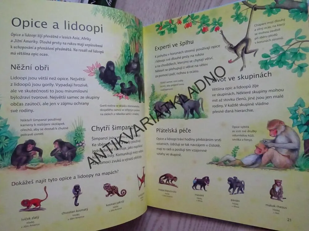 DĚTSKÝ ILUSTROVANÝ ATLAS ZVÍŘAT, **an
