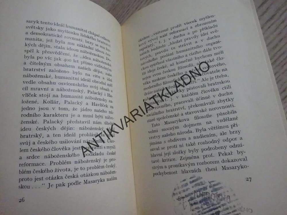MASARYK A JEHO DÍLO VĚDECKÉ, KAMIL KROFTA