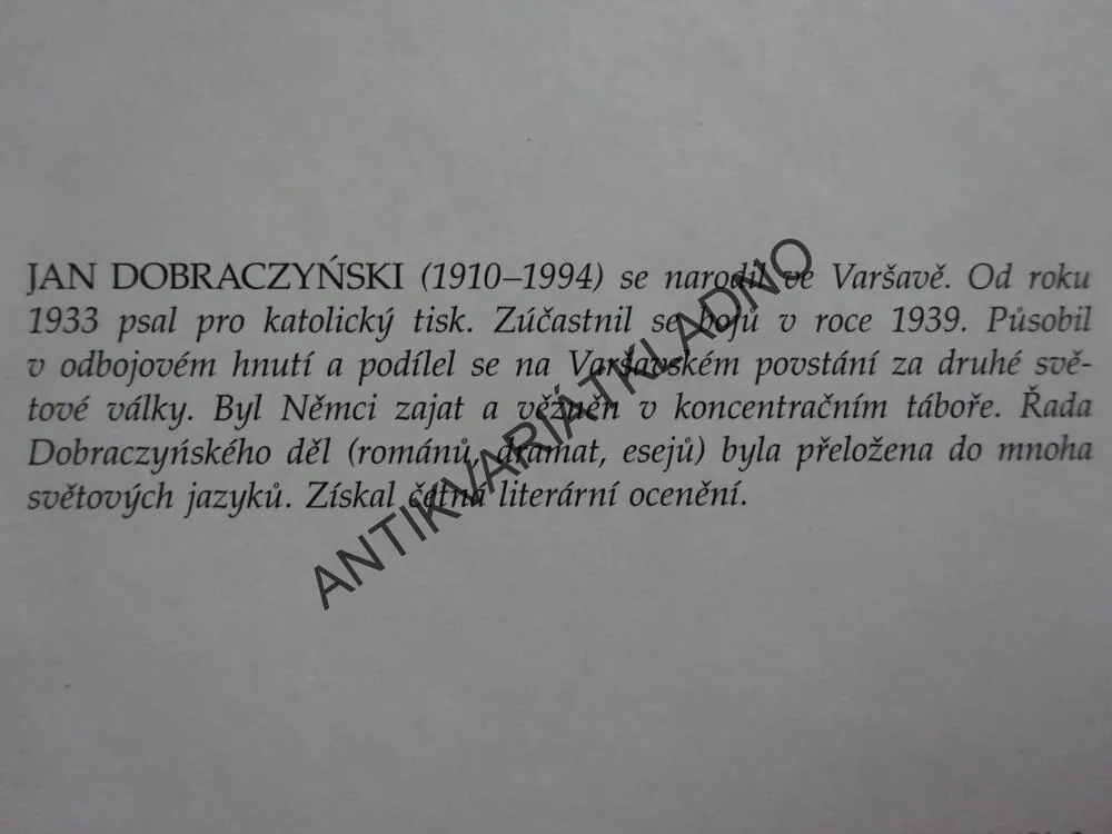 BOŽÍ PŘÍTELKYNĚ, JAN DOBRACZYŃSKI, **an