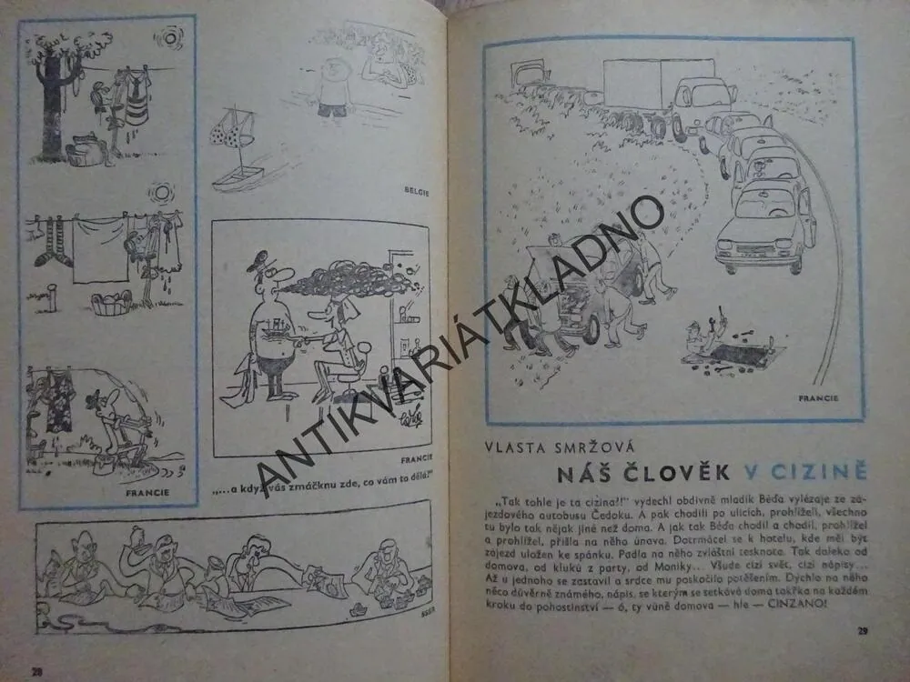 HUMORISTICKÝ MINIKALENDÁŘ DIKOBRAZU, 1978