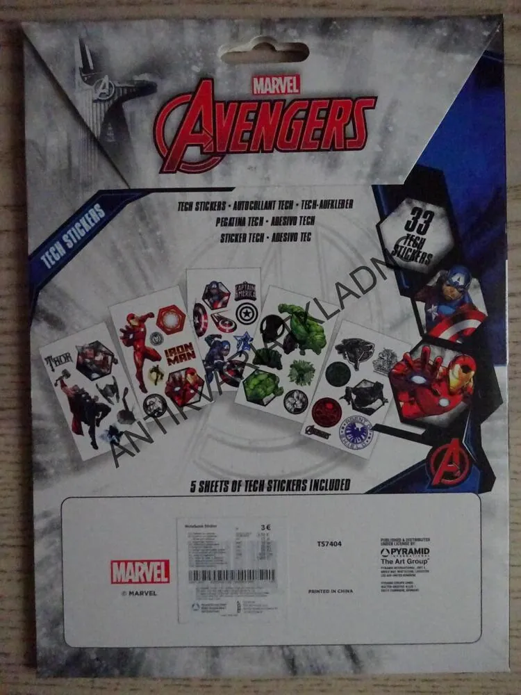 SAMOLEPKY AVENGERS, MARVEL