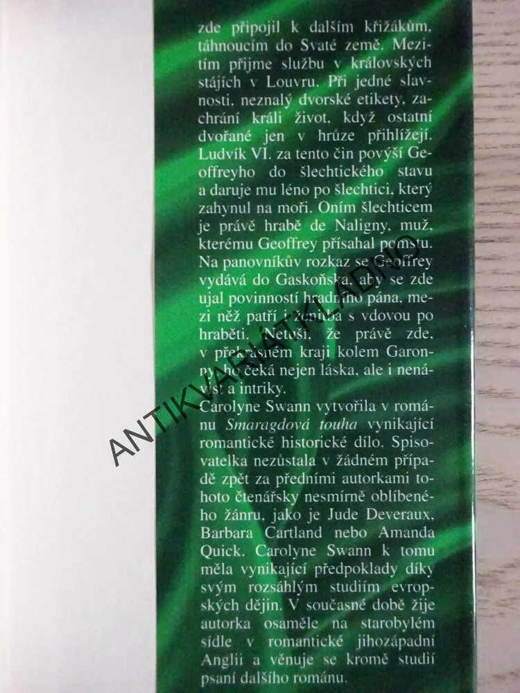 SMARAGDOVÁ TOUHA, CAROLYNE SWANN, **an