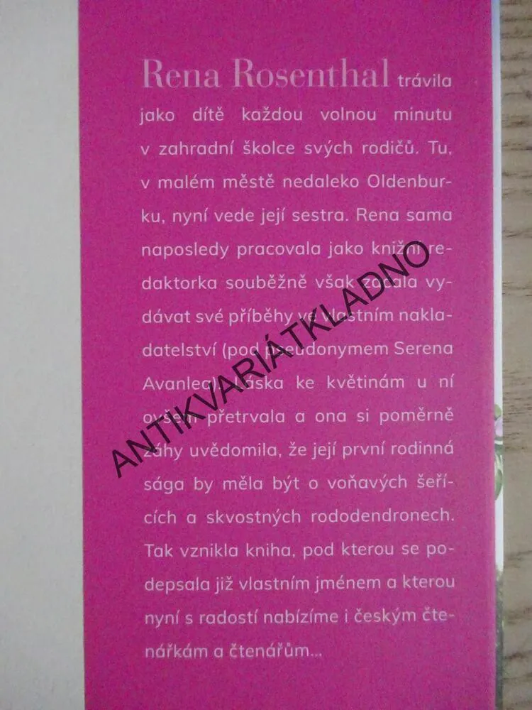 DVORNÍ ZAHRADNICE, JARNÍ SEN, RENA ROSENTHAL, **an