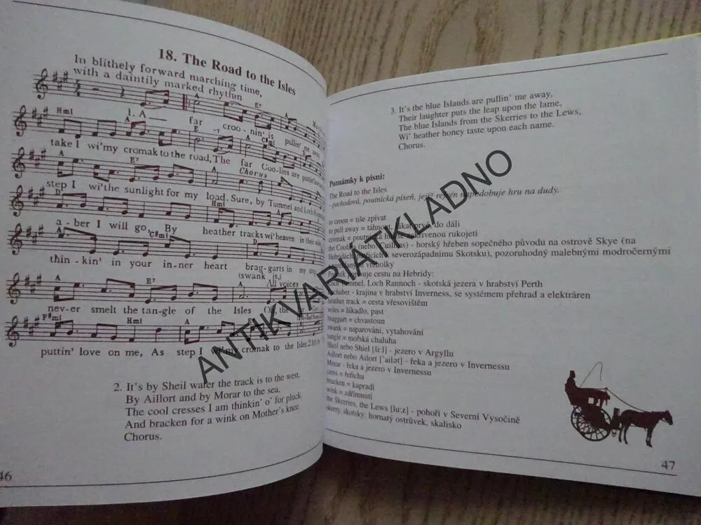 ZPÍVÁME ANGLICKY, ZPĚVNÍK, NOTY, TEXTY, **an
