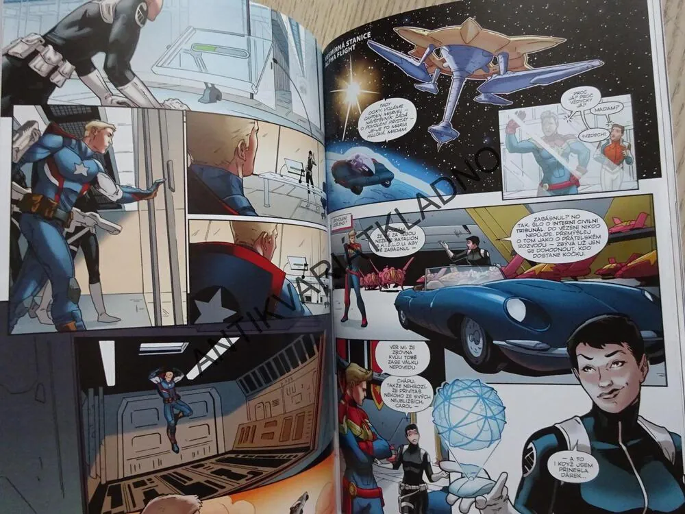 CAPTAIN AMERICA, KAPITÁN AMERIKA, MARIA HILLOVÁ PŘED SOUDEM, KOMIKS MARVEL, **an