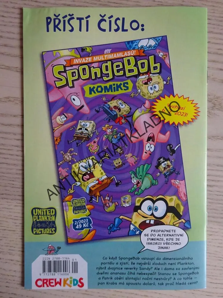 KOMIKS SPONGEBOB, DALŠÍ PODMOŘSKÁ LAHŮDKA!, 1/2023