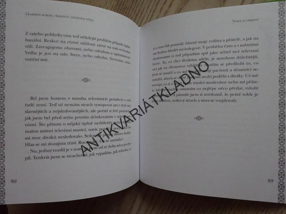 UVOLNĚNÍ STRESU, DOSAŽENÍ VNITŘNÍHO KLIDU, BRIAN L. WEISS, **an