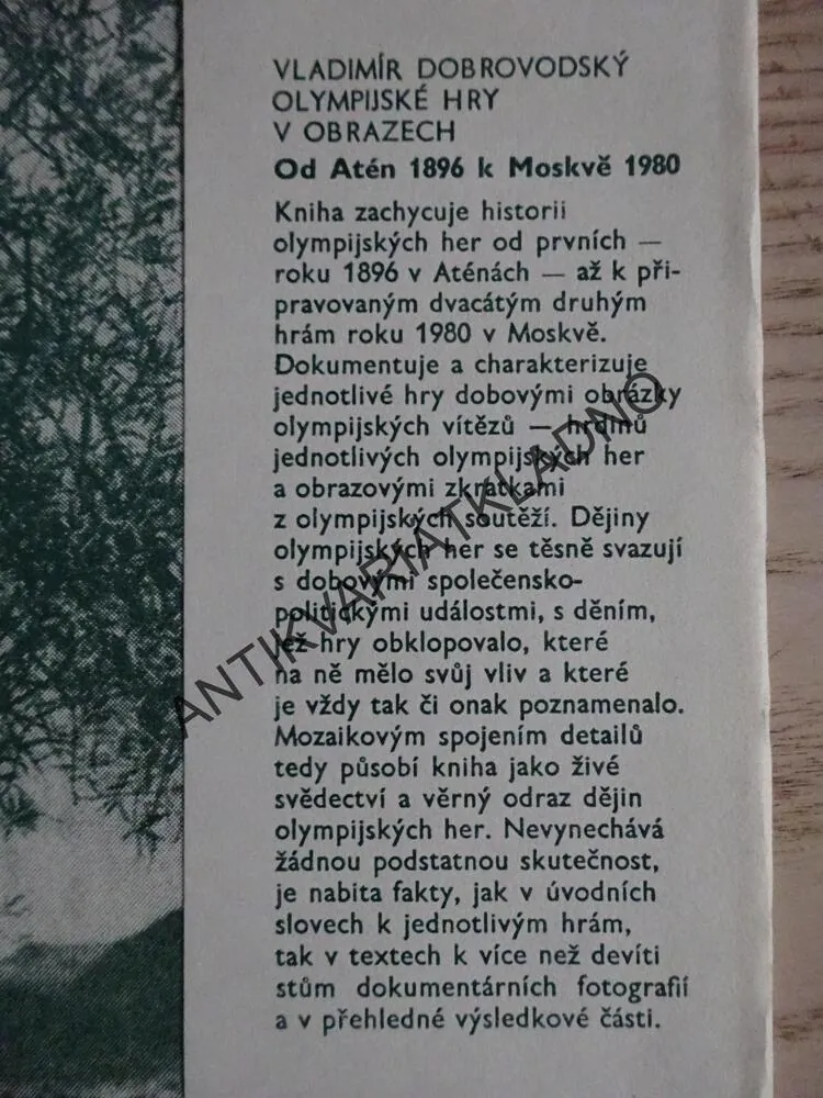 OLYMPIJSKÉ POVĚSTI A PŘÍBĚHY, VÁCLAV SÁBL, **an