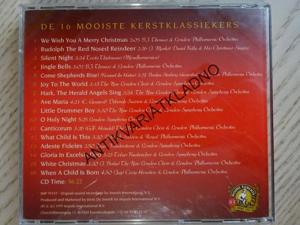 DOUWE EGBERTS WENST U EEN VROLIJK KERSTFEEST, CD