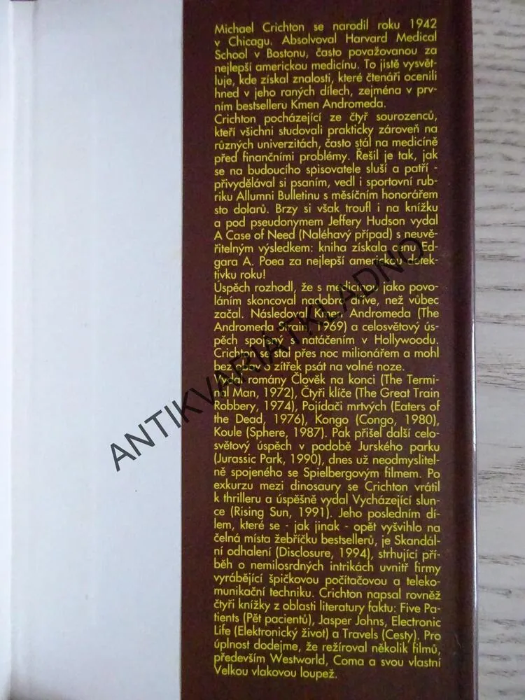 SKANDÁLNÍ ODHALENÍ, MICHAEL CRICHTON, **an