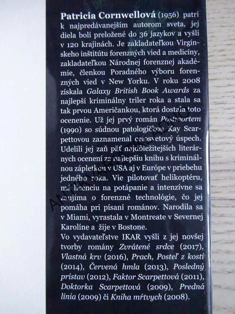 CHAOS, PATRICIA CORNWELLOVÁ, **an