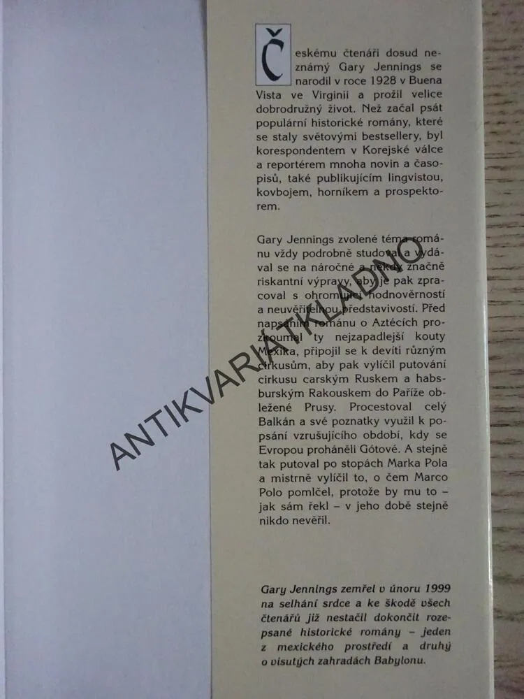 CESTOVATEL V ŘÍŠI KUBLAJCHÁNA, GARY JENNINGS, **an