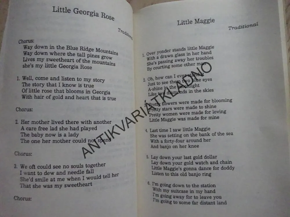 BLUEGRASS AND COUNTRY, KOSMATA, 101 PÍSNÍ V ANGLIČTINĚ, ZPĚVNÍK, NOTY, TEXTY, AKORDY