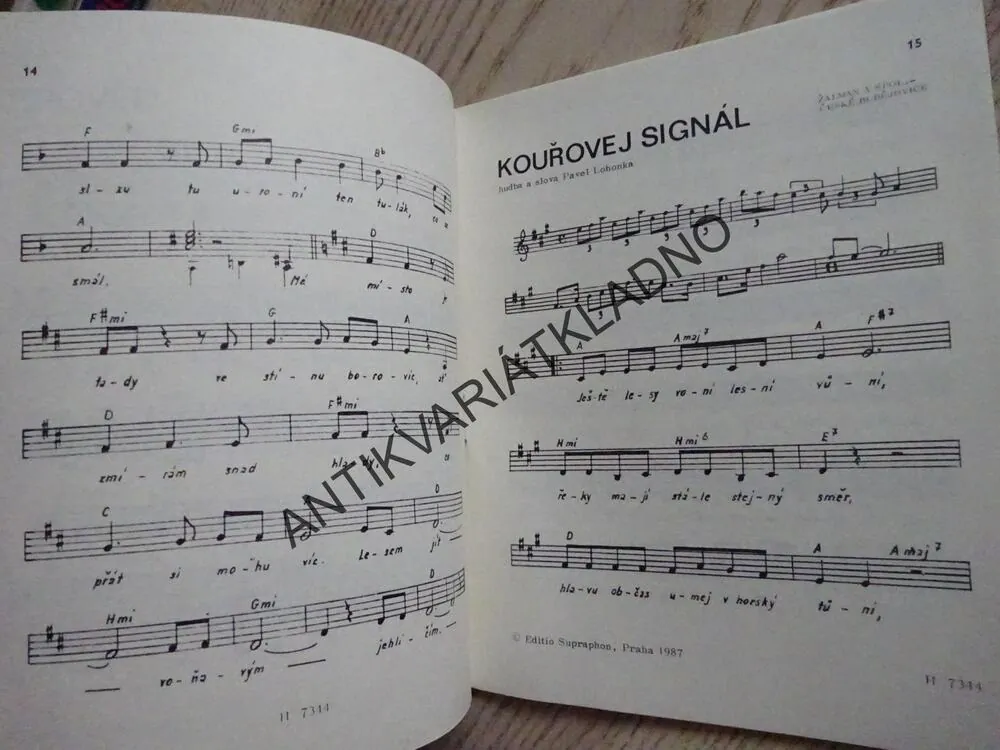 PORTA '87, AKORDY, ZPĚVNÍK, NOTY, TEXTY