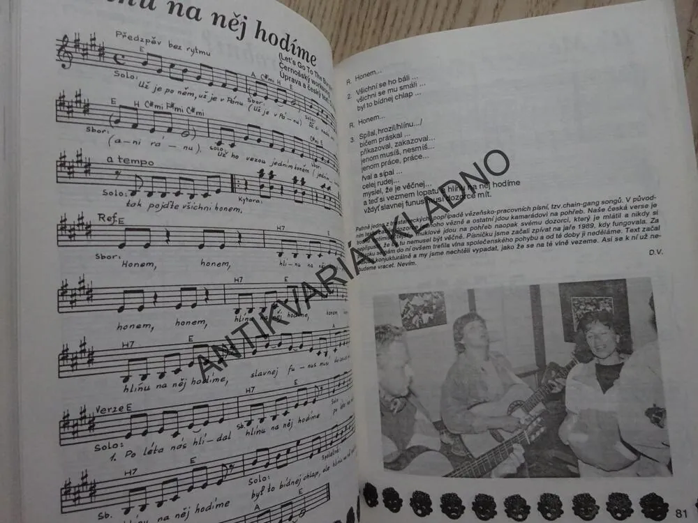 SPIRITUÁL KVINTET, SOUHRNNÝ REPERTOÁR, ZPĚVNÍK, NOTY, TEXTY, **an