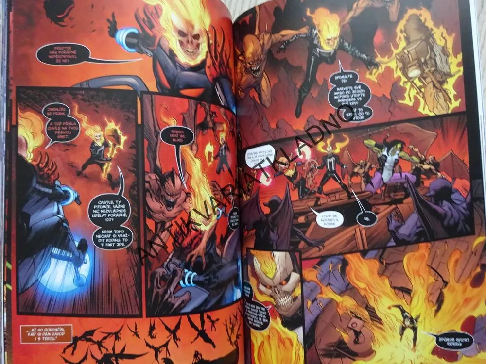 AVENGERS, SOUBOJ GHOST RIDERŮ, KOMIKS MARVEL, **an