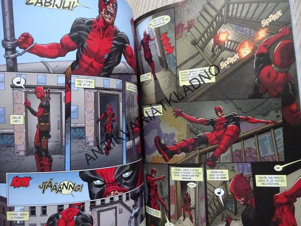 DEADPOOL, MILÁČEK PUBLIKA, UŽVANĚNÝ MILIONÁŘ, KOMIKS MARVEL, **an
